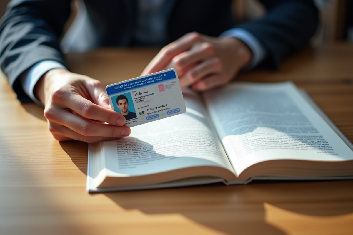 Mains tenant une carte d