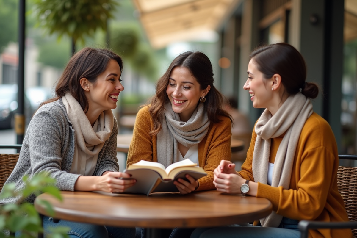 Trois femmes riant lors d