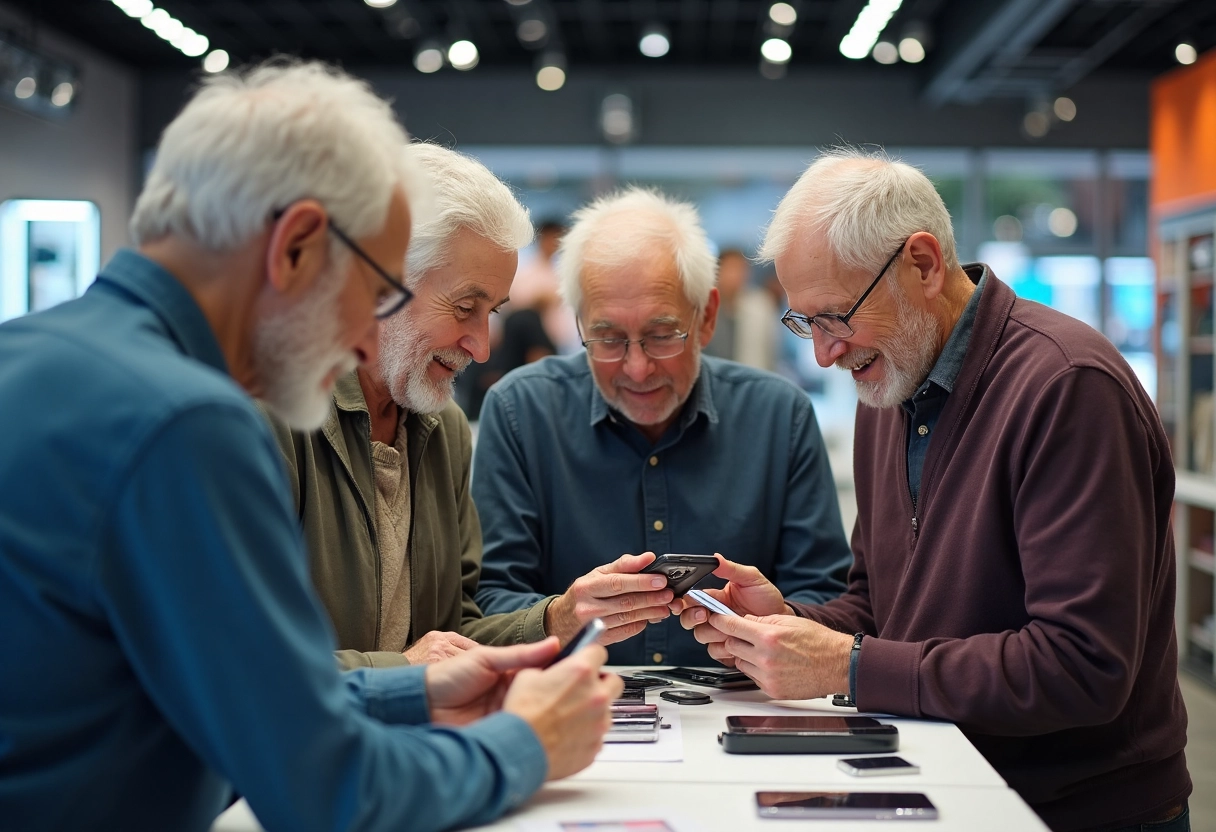 smartphone personnes âgées